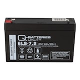 thumbnail of 2x Q-Batteries 6LS-7.2 6V 7,2Ah Blei-Vlies Akku AGM VRLA