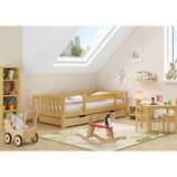 thumbnail of Gemütliches Kinderbett mit dreiseitiger Sicherung 90x200 cm Kiefer V-60.29-09 ohne Zubehör