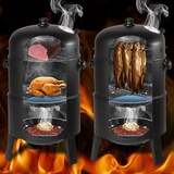 thumbnail of tectake barbecue affumicatore 3 in 1 - 405029