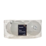 thumbnail of 4 Weihnachtskugeln Glas 8cm matt & glänzend Christbaumkugeln Weihnachtsbaumkugeln Groß Christbaumschmuck Weihnachtsbaumschmuck Winterweiss transparent