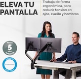 thumbnail of Fellowes Brazo para monitor doble Platinum Series con 2 puertos USB, tamaño máximo monitor 32", fijación de pinza o atornillado a la mesa