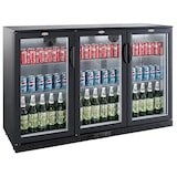 thumbnail of Barkühler schwarz 3 türen - 320 Liter - 1350 x 520 x 850 mm