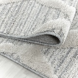 thumbnail of Teppich Wohnzimmer 3D Boho Modern Waschbar Strapazierfähig Esszimmer OEKO-TEX Grau 60x110 cm Schadstoffgeprüft – GENF von Kadima Design