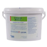 thumbnail of Medical Desinfektionstücher im Spendereimer, 120 Tücher., alkoholfrei, sofort einsatzbereite Tücher, ideal zur schnellen Flächendesinfektion