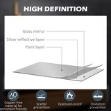 thumbnail of kleankin Specchio Bagno con LED Regolabili e Antiappannamento 70x50cm