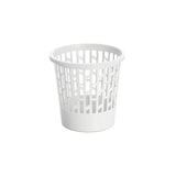 thumbnail of Papelera de plástico de rejilla Ø28x27cm de 12 litros de capacidad color blanco
