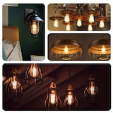 thumbnail of 6W Dimmbare LED Leuchtmittel Filament E27 Kegel ST64 warmweiß 2200 K