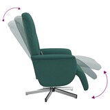 thumbnail of vidaXL Massagesessel mit Fußteil Dunkelgrün Stoff