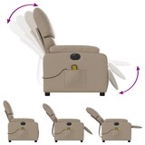 thumbnail of vidaXL Massagesessel Elektrisch Cappuccino-Braun Kunstleder