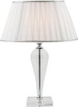 thumbnail of Cristelle Tischlampe aus Kristallglas mit Stofflampenschirm, E14 IP20-Anschluss, klassisches Design - Rossini Illuminazione