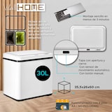 thumbnail of WellHome - Caixote do lixo Inteligente 15L+15L cor Branco 35,5x26x43,5 cm – Abertura Automática/Manual