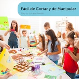 thumbnail of Folios de Colores A4 80gr 500 hojas,Papel colorido 80gr ideal para hacer Manualidadesç, Folios A4. m-office  (500h, Surtido Pastel+Fuerte)