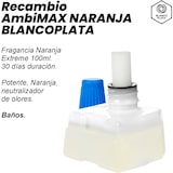 thumbnail of Recambio Ambimax Ambientador Naranja Extrem 100ml 30 días de duración, 150m2 de cobertura intensa, neutralizador de malos olores.(NO INCLUYE APARATO)
