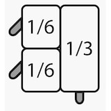 thumbnail of SARO E7/CPCEXB Pasta mand set: 2 x 1/6 GN + 1 x 1/3 GN