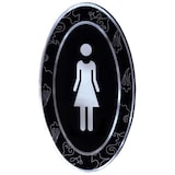 thumbnail of Placa Autoadesivas "Senhoras"  12,5X20,5 Cm Preto Acrílico