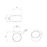 thumbnail of Lámpara de pared LED para exteriores Lao, 12 W, 1080 lm, luz blanca de 3000 K, en aluminio y cristal, IP65. Diseño moderno y elegante.