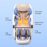 thumbnail of Massagesessel,Massagestuhl Zero Gravity für Ganzkörper, mit Heizung, SL Track,Thai Stretch Massagestuhl, Bluetooth 3D Surround Musik,Weiß【GH-L001】