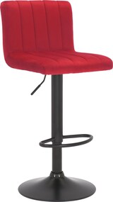 thumbnail of CHEFGASTRO Barhocker FIJI Samt HxBxT 87x41x49cm Samt Rot Barstuhl