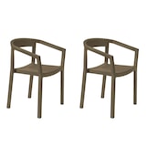 thumbnail of Resol PEACH Set 2 Silla Con Brazos Interior, Exterior Chocolate