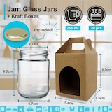 thumbnail of 20 frascos 250ml com tampa e caixa. Ideais para mel, compotas ou lembranças de casamento.
