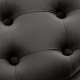 thumbnail of CLP Sitzhocker Pantin Samt Samt HBT: 42x44x44 cm grau