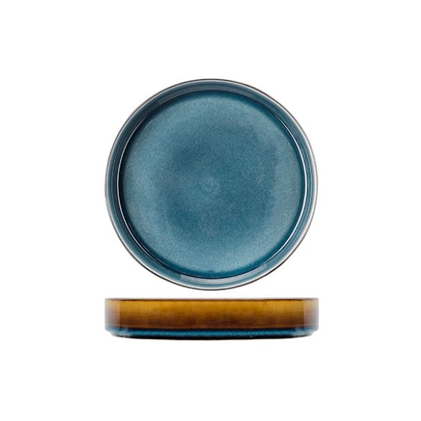 COSY & TRENDY Assiette creuse ronde porcelaine Quintana bleu 23 cm