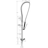 thumbnail of Zweigriffmischer mit Geschirrbrause ohne Auslauf - Edelstahlausführung