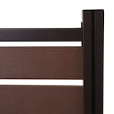 thumbnail of Alu Mülltonnen-Zaun HWC-K57, Erweiterungselement Mülltonnenverkleidung, Holzoptik erweiterbar 130x100x6cm ~ braun