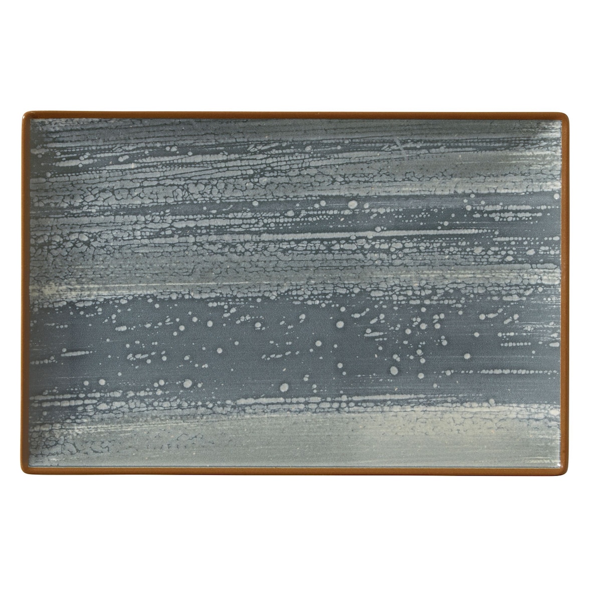 METRO Professional Plato llano Madleen, cerámica de gres, 30 x 20 cm, gris, 6 unidades