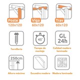 thumbnail of Pérgola de Madera Laminada Tarragona (Maderland) - Gardeneas