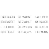 thumbnail of Trodat 1117 Textstempel mit Datum Grau, Rot 8 x 2 x 7 cm