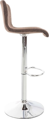 thumbnail of CHEFGASTRO Barhocker MAUI Stoff Chrom HxBxT 84x39x36cm Stoff Braun Barstuhl