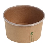 thumbnail of 50x Eisbecher Pappbecher Kraft mit Biobeschichtung 240 ml O 96mm braun