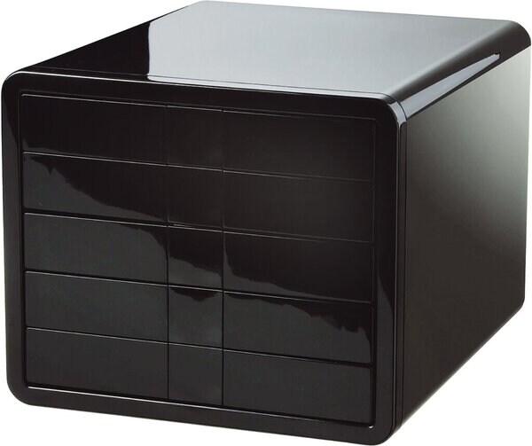 HAN Schubladenbox I-Box schwarz/schwarz C4 5 Schübe geschlossen