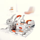 thumbnail of Grapadora Rapid mod. 5080E, plata/naranja