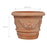 thumbnail of Biscottini Set 2 Blumentöpfe 40x40x30 cm – Runder Terrakotta Topf – Zimmerpflanzentöpfe – Außen Blumenkasten für den Garten Made in Italy – Balkontopf