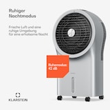 thumbnail of Whirlwind Luftkühler | 320 m³/h | 6 l | 30 m² | 2 Kühlpacks | 3 Modi | 60 W Silber