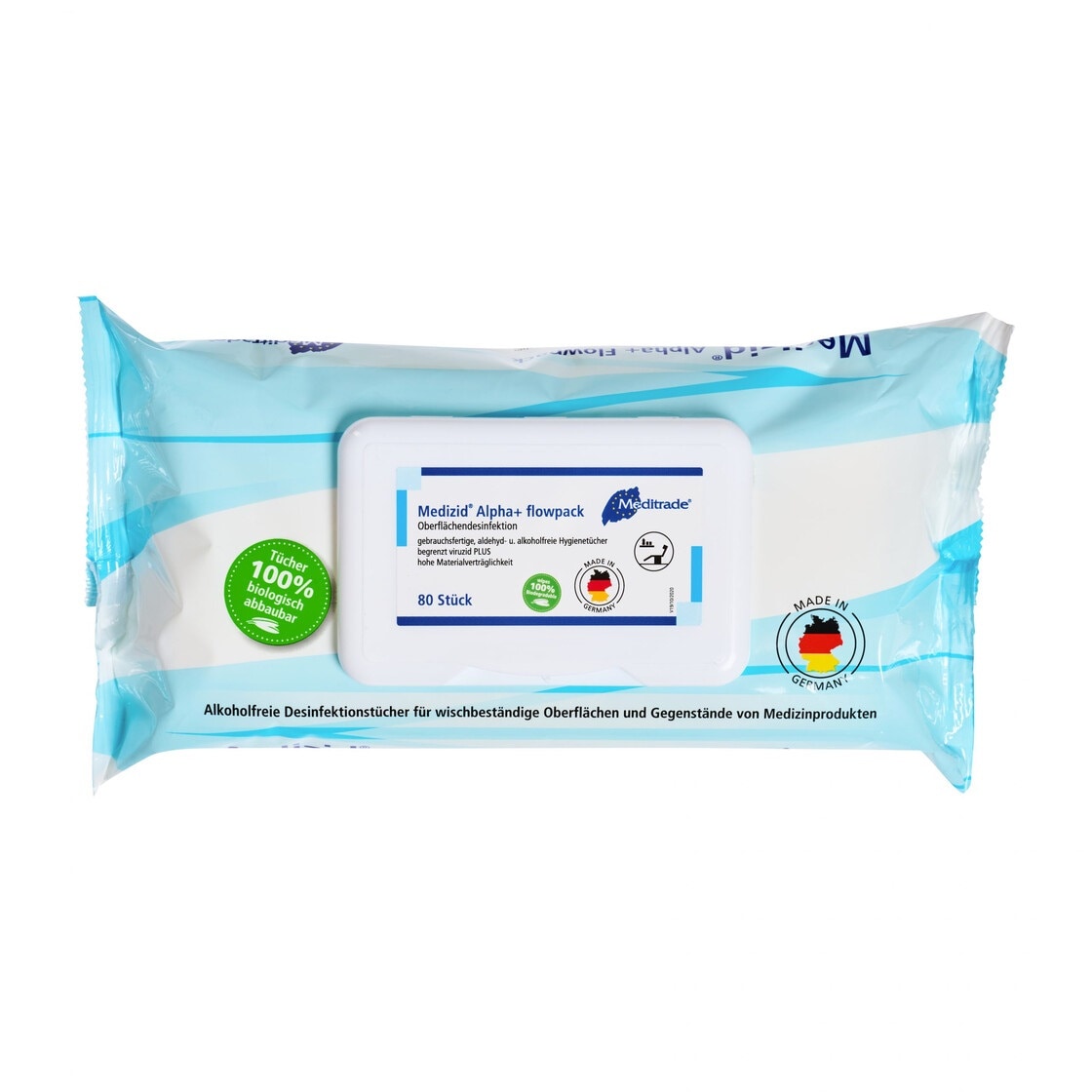 Meditrade Desinfektiontücher(80stk)Meditrade,Medizid,Weiss,80Stück