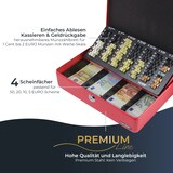 thumbnail of HMF 10015-03 Geldkassette mit Münzzählbrett, 30 x 24 x 9 cm, Rot