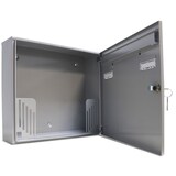 thumbnail of AL Briefkastensysteme 9 x Basic Wand Briefkasten RAL Farbe 9006 Weiss Aluminium für Post A4, wetterfest, Artikelnummer: 431P9EA3P9006