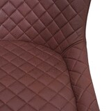 thumbnail of Sgabello da bar HWC-H79, sgabello da banco, poggiapiedi in metallo vintage ~ tessuto/tessuto marrone