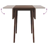thumbnail of Table à manger marron bois massif et caoutchouc Modèle Helios Essence Élite