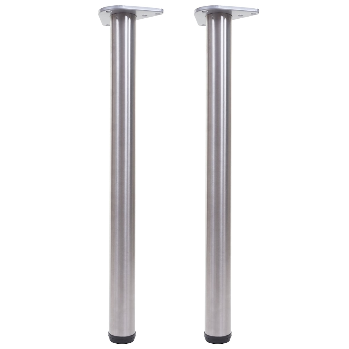 Set di 2 gambe per tavolo HWC-H36, per scrivania Base per tavolo da pranzo Telaio per tavolo, 73cm in acciaio inox