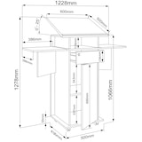 thumbnail of Staande desk Salia 0 Wit