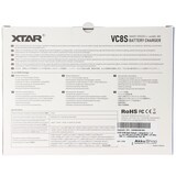 thumbnail of XTAR VC8S 8fach Schnell-Ladegerät für 1-8 Li-Ion 3,6V und 3,7V Akku und NiMH 1,2V Akku, USB-C-Ladeanschluss, max. 8A Gesamtleistung