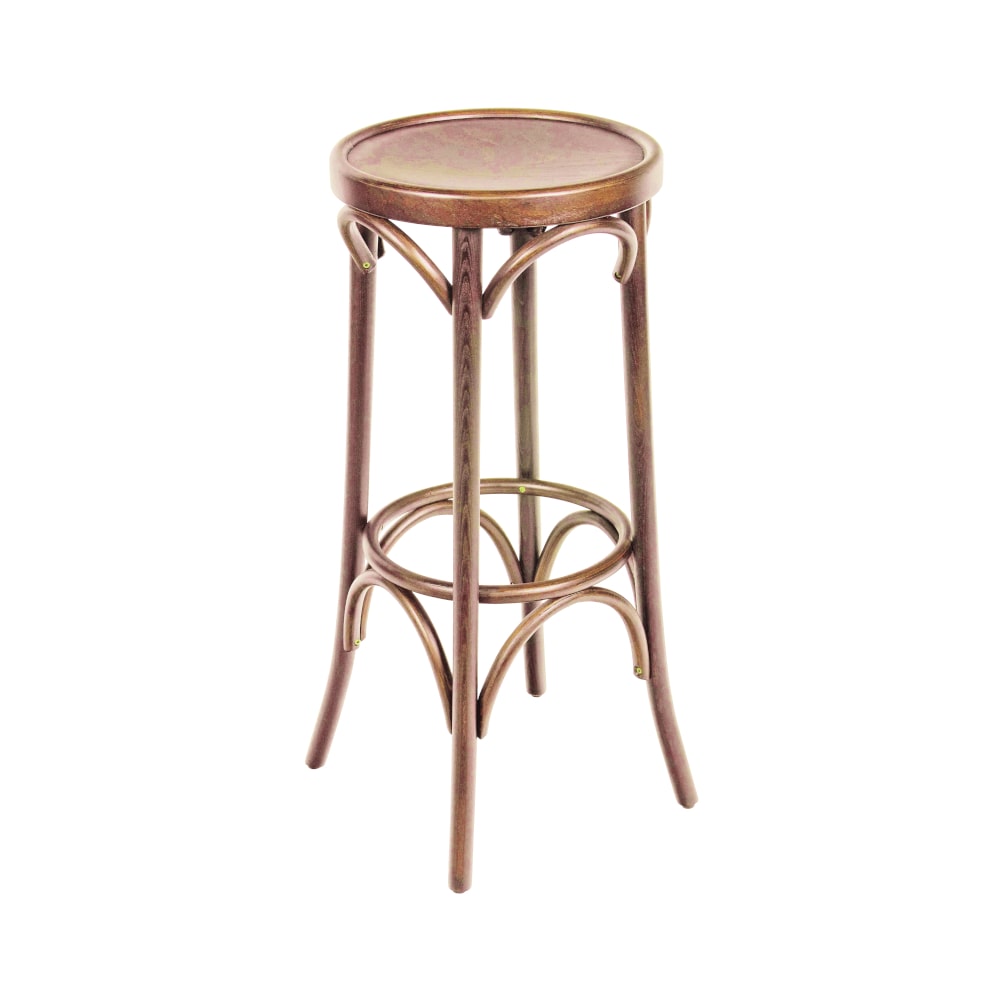 Stamp Reverdy Morzine II Tabouret structure hetre massif french patina