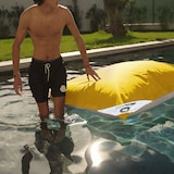 thumbnail of Pouf Géant XXL Déhoussable, Flottant pour Piscine, Deco Arts Jaune miel