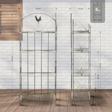 thumbnail of Standregal Mia aus Eisen 153 x 62 cm antik-grün