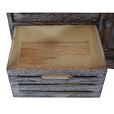 thumbnail of Sitzbank HWC-J22, Bank Kommode, Shabby-Look Vintage FSC-zertifiziert 49x71x32cm braun