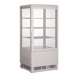 thumbnail of Kühlvitrine GOMED Tischgerät | 3 Ebenen | 68 Liter, HxBxT 88,5x42,8x38,6cm | +0/+12°C | Weiß | + CHEFGASTRO Geschirrtuch